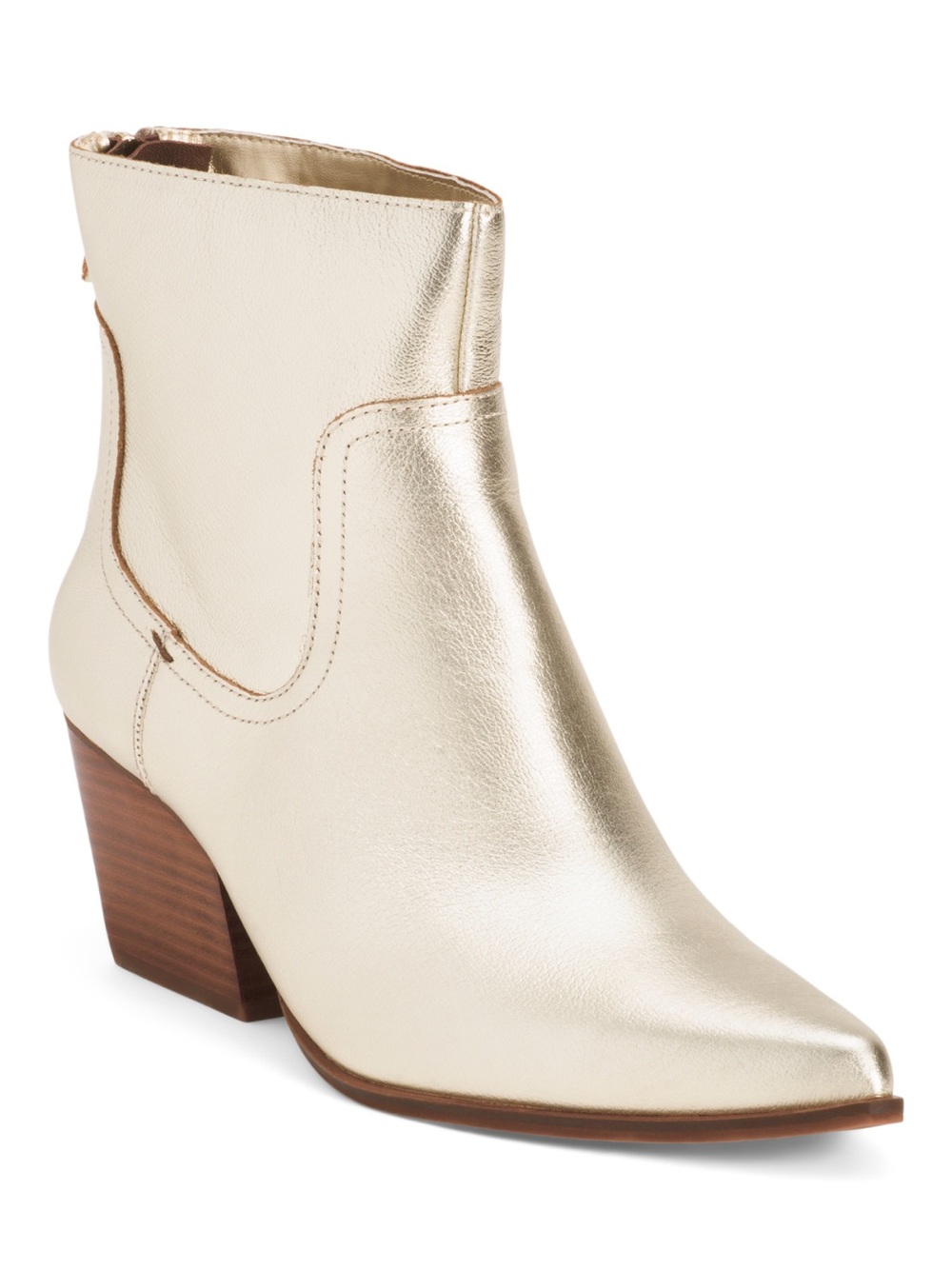 Naked Feet Metallic Gold Women's Ankle Boot